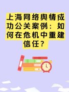 上海网络舆情成功公关案例：如何在危机中重建信任？